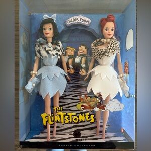 Mattel The Flintstones Barbie Dolls - Blue and White